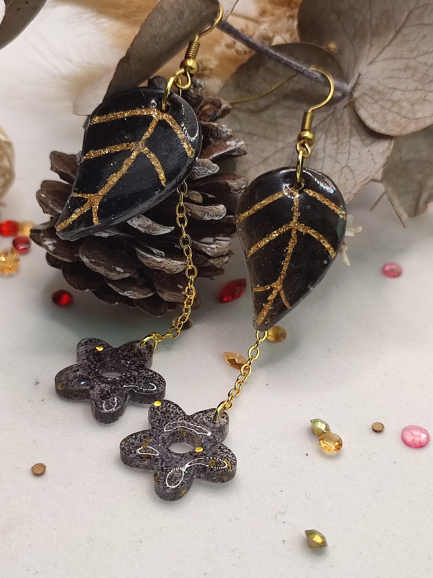 Boucles d'oreilles "Eveil floral"