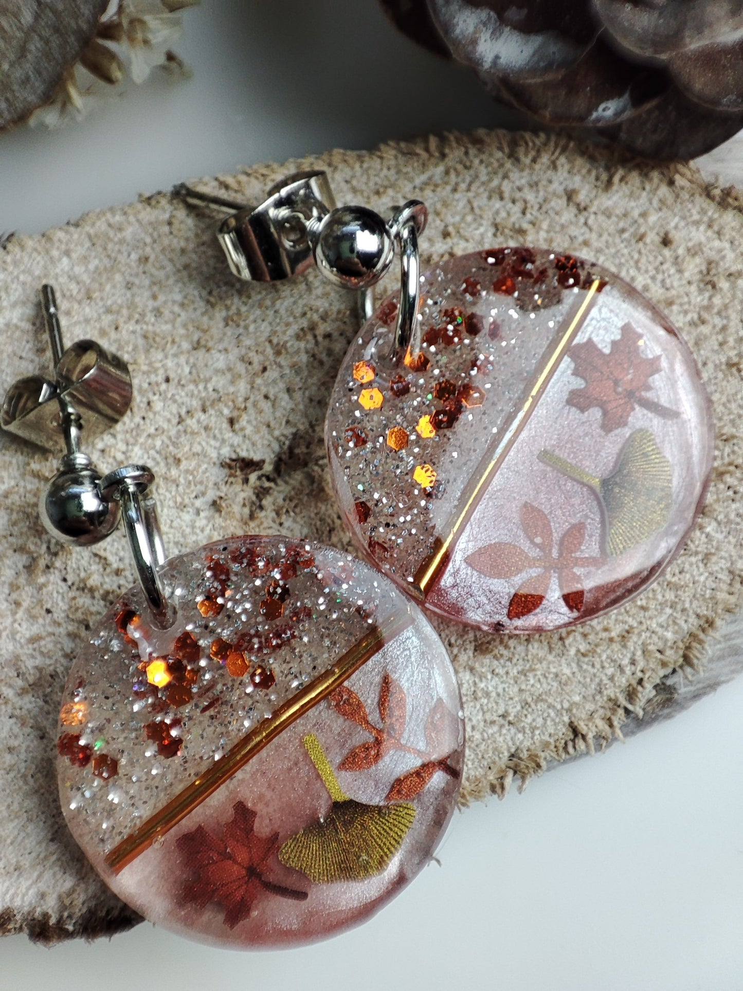 Boucles d'oreilles "Matin d'automne"