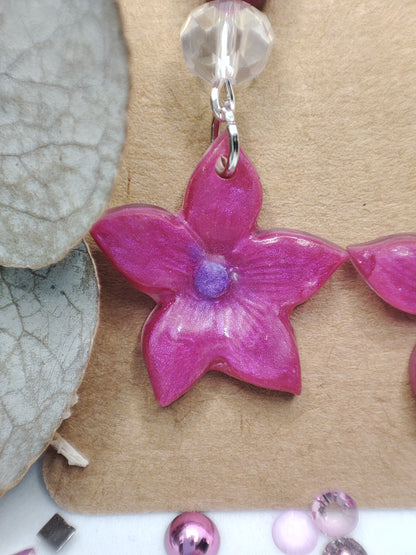 Boucles d'oreilles "souffle d'orchidée"