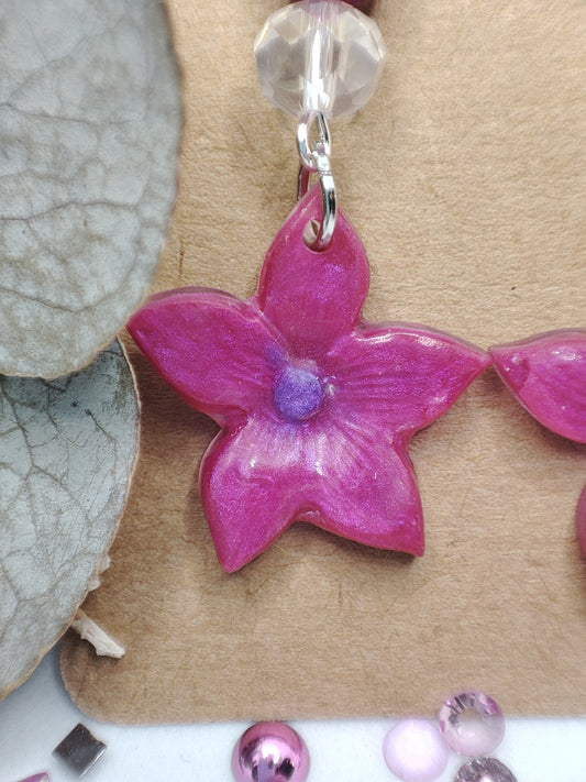 Boucles d'oreilles "souffle d'orchidée"