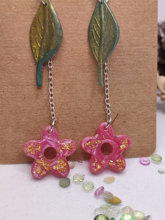 Boucles d'oreilles "danse de pétales"
