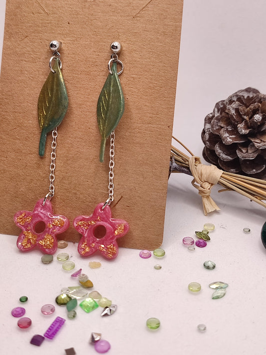 Boucles d'oreilles "danse de pétales"