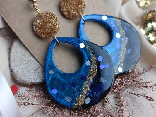 boucles d'oreille ovales