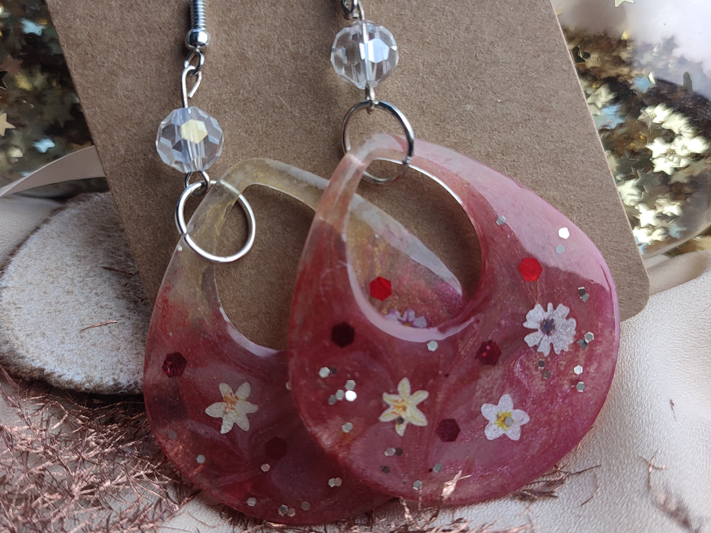 boucles d'oreille ovales